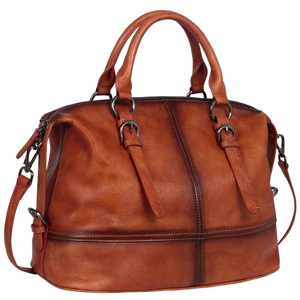 9246 Brown Leather Purses and Handbags Tote Bags Top Handle Handbags